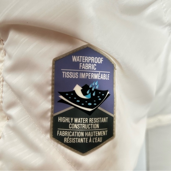 Columbia Off White/Orange Omni Shield Water Resistant Full Zip/Snap Closure XL - Picture 15 of 16